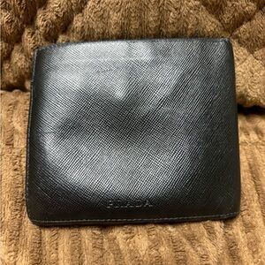 Prada Black Saffiano Leather Bifold Wallet
